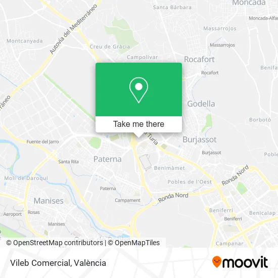 Vileb Comercial map
