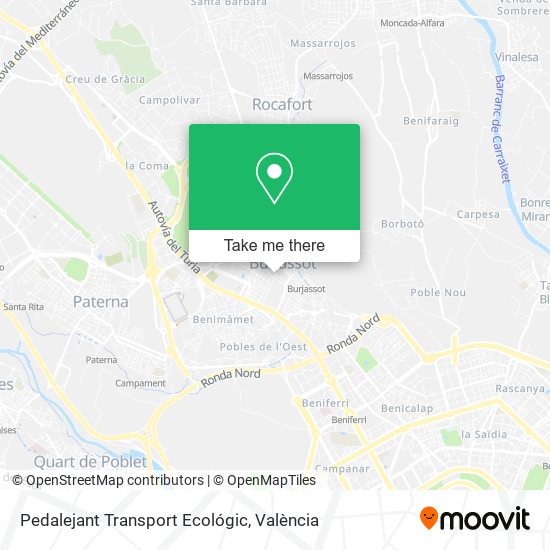 Pedalejant Transport Ecológic map