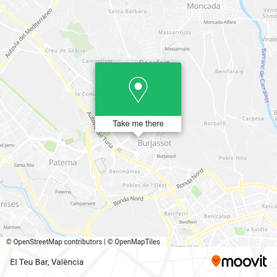 El Teu Bar map