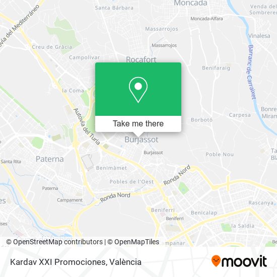 Kardav XXI Promociones map