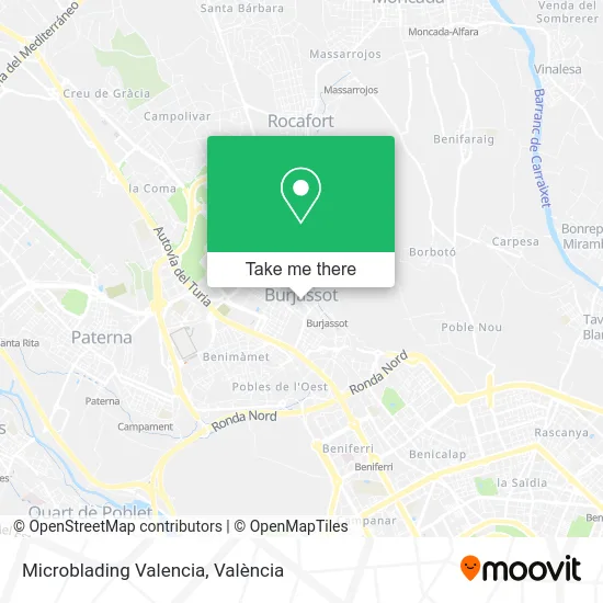 Microblading Valencia map