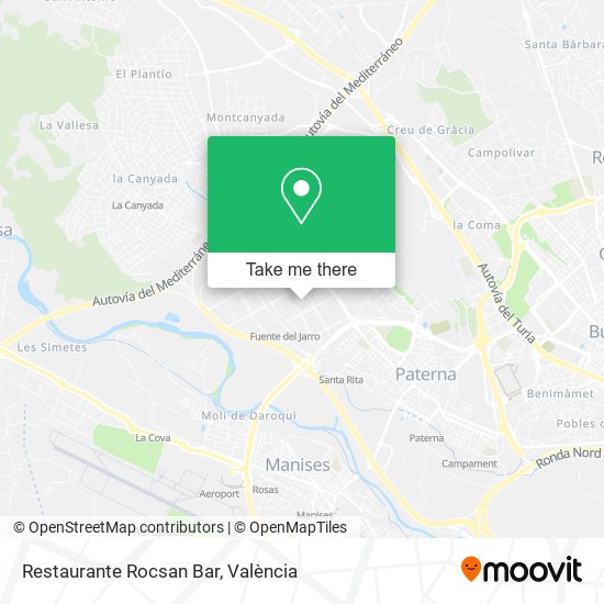 mapa Restaurante Rocsan Bar