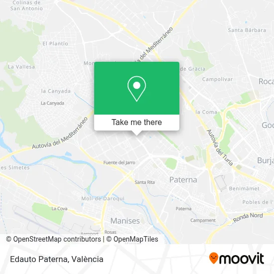 Edauto Paterna map