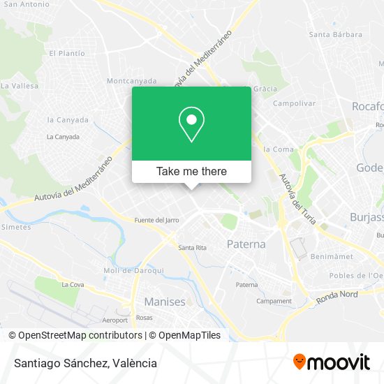 Santiago Sánchez map