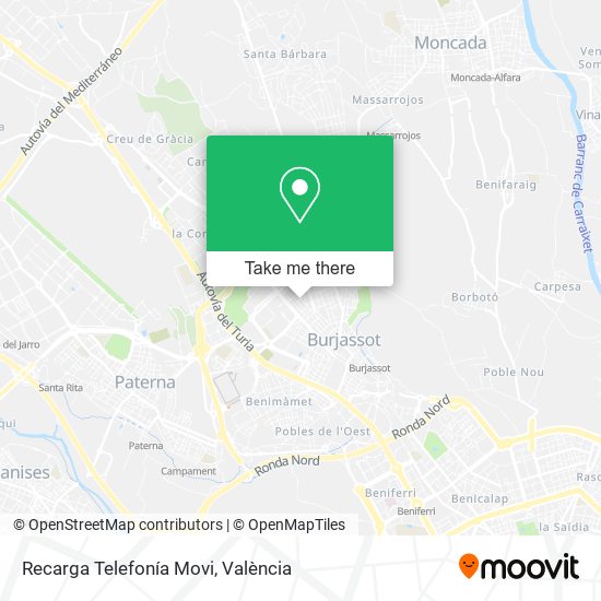 Recarga Telefonía Movi map