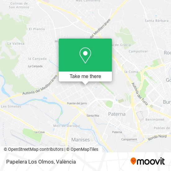 Papelera Los Olmos map