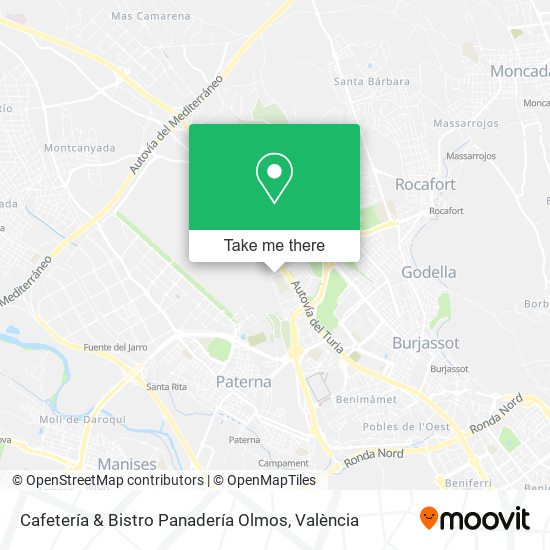 Cafetería & Bistro Panadería Olmos map