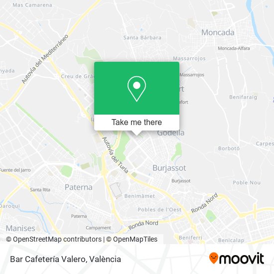 Bar Cafetería Valero map