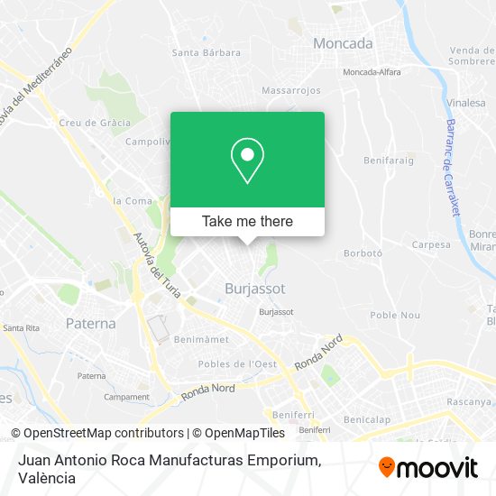 mapa Juan Antonio Roca Manufacturas Emporium