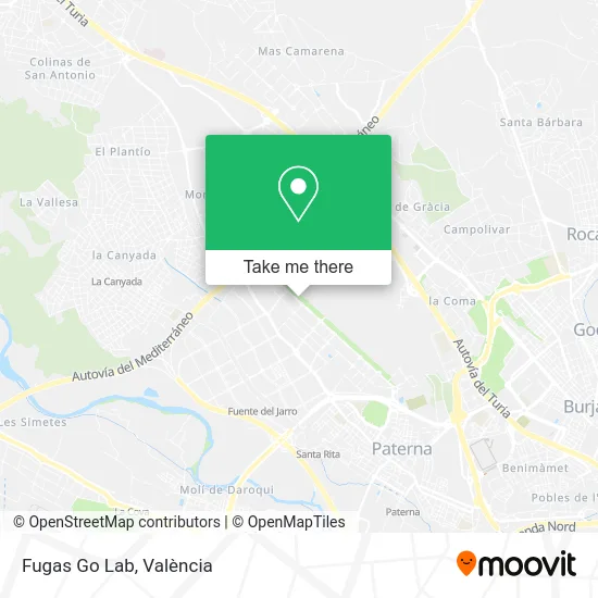 Fugas Go Lab map