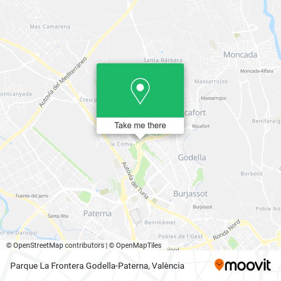 Parque La Frontera Godella-Paterna map