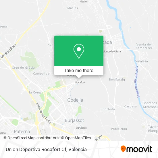 Unión Deportiva Rocafort Cf map