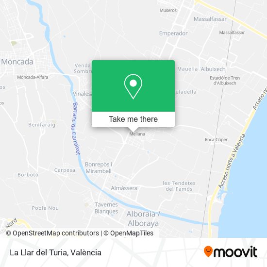 La Llar del Turia map