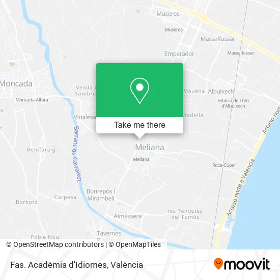 Fas. Acadèmia d'Idiomes map