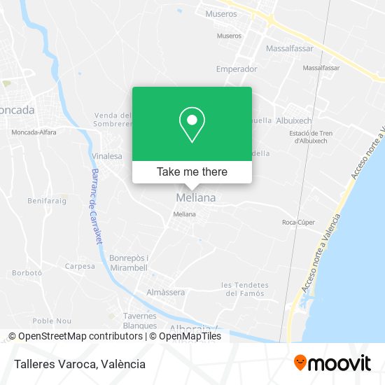 Talleres Varoca map