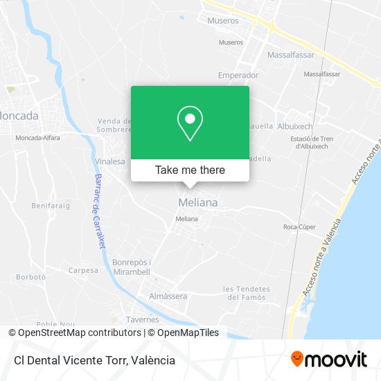 Cl Dental Vicente Torr map