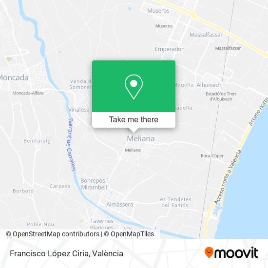 Francisco López Ciria map