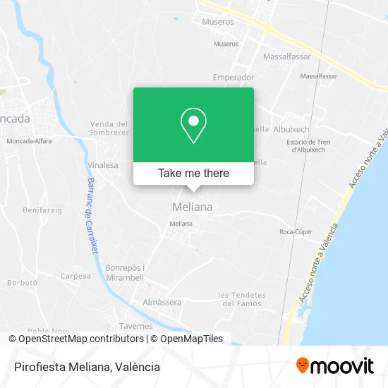 Pirofiesta Meliana map