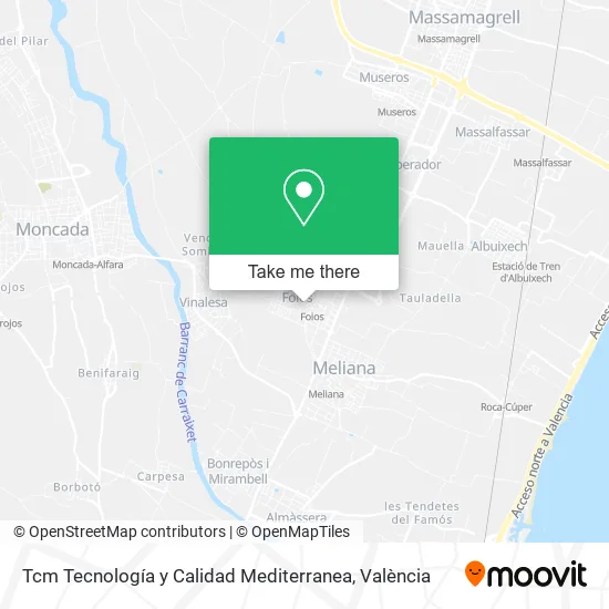 Tcm Tecnología y Calidad Mediterranea map