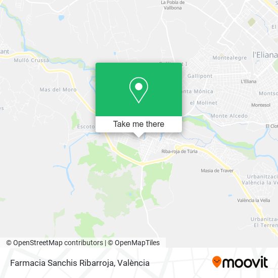 Farmacia Sanchis Ribarroja map