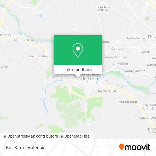 Bar Ximo map