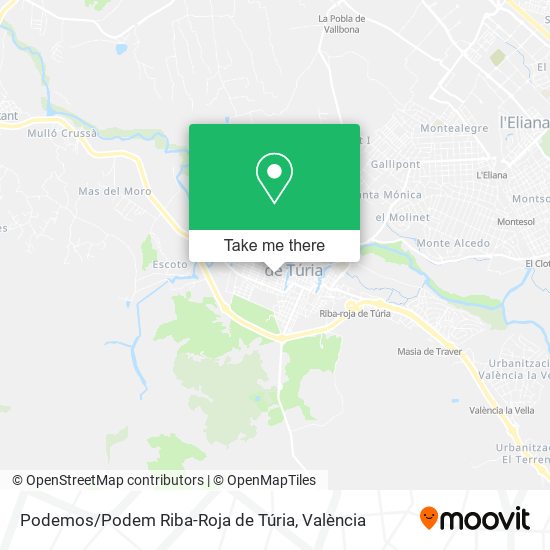 Podemos / Podem Riba-Roja de Túria map