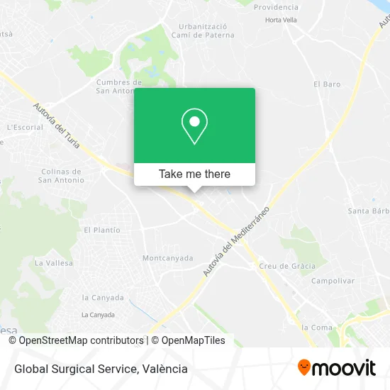 Global Surgical Service map