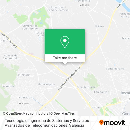 Tecnología e Ingenieria de Sistemas y Servicios Avanzados de Telecomunicaciones map