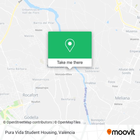 Pura Vida Student Housing map