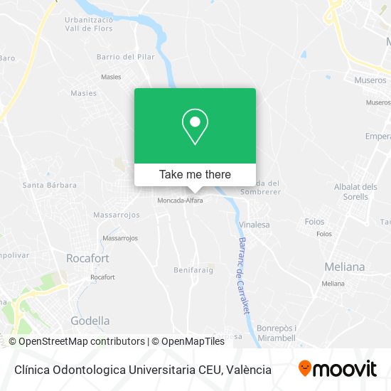 Clínica Odontologica Universitaria CEU map
