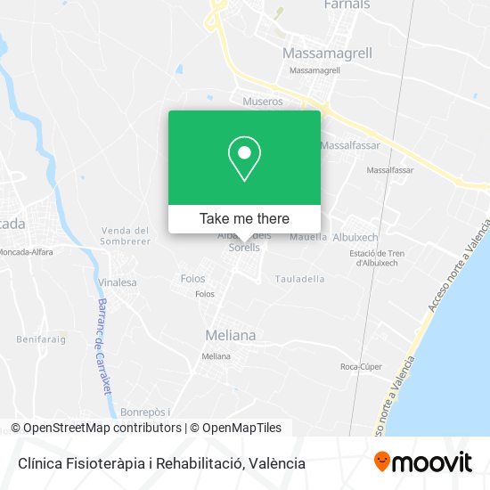 Clínica Fisioteràpia i Rehabilitació map