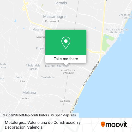 Metalurgica Valenciana de Construcción y Decoracion map