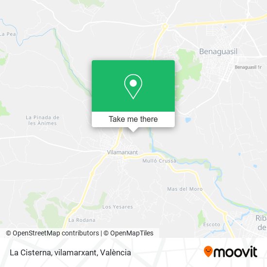 La Cisterna, vilamarxant map