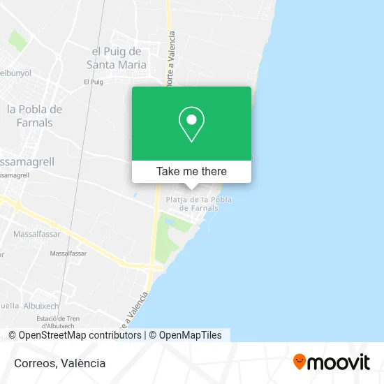 Correos map