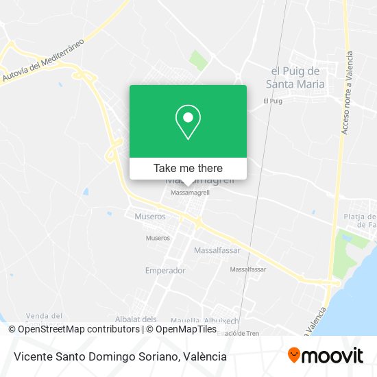Vicente Santo Domingo Soriano map