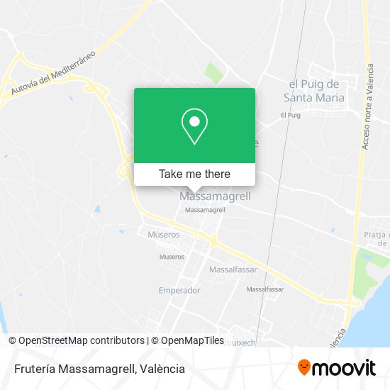 Frutería Massamagrell map