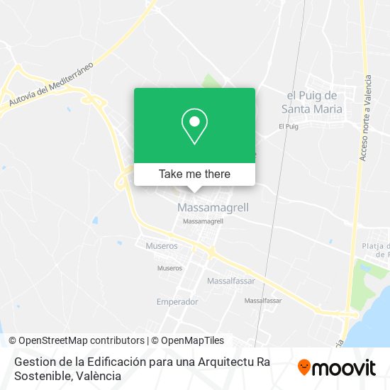Gestion de la Edificación para una Arquitectu Ra Sostenible map