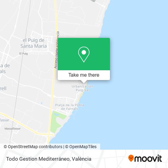 Todo Gestion Mediterráneo map