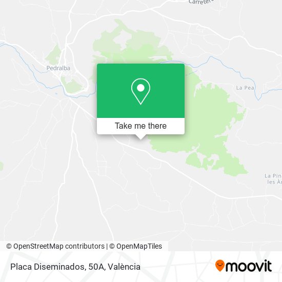 Placa Diseminados, 50A map