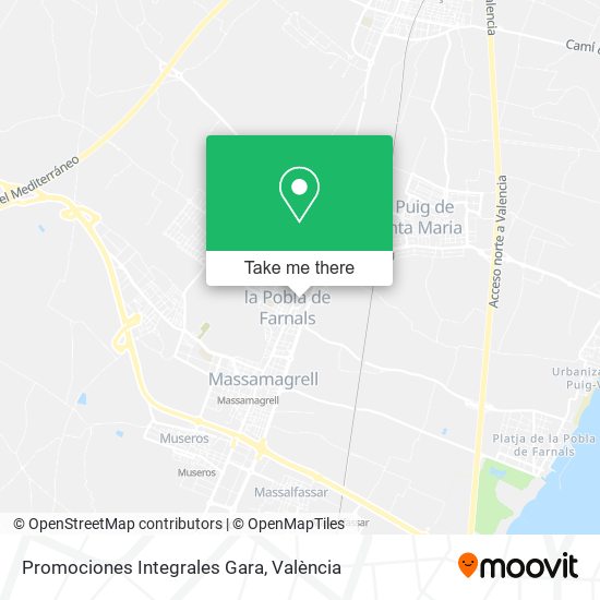 Promociones Integrales Gara map