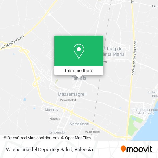 Valenciana del Deporte y Salud map