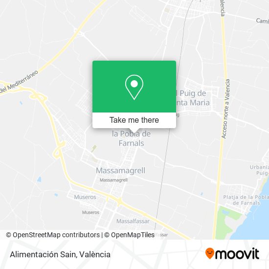 Alimentación Sain map