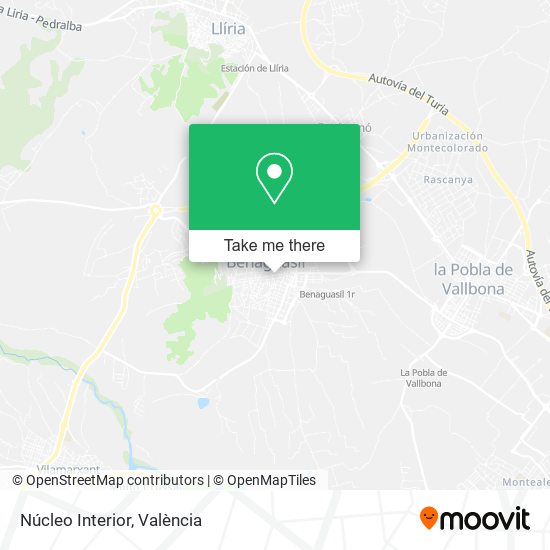 Núcleo Interior map