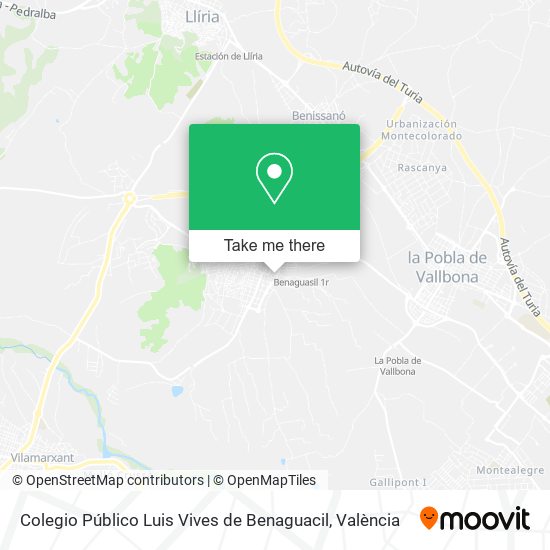 Colegio Público Luis Vives de Benaguacil map