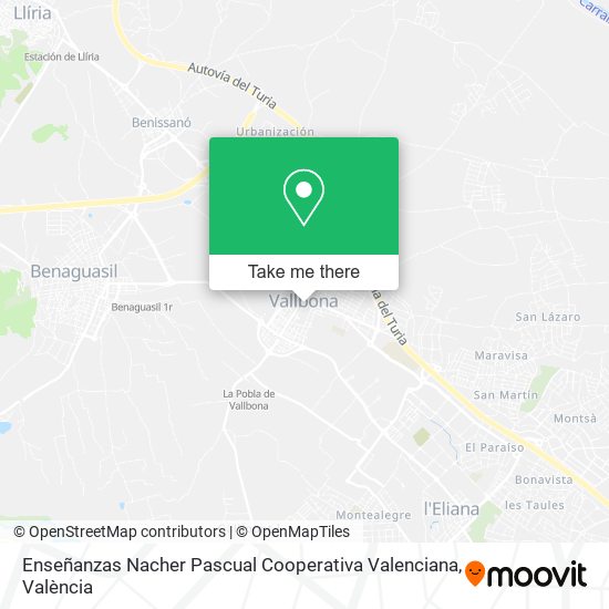 Enseñanzas Nacher Pascual Cooperativa Valenciana map