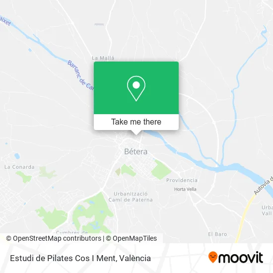 Estudi de Pilates Cos I Ment map