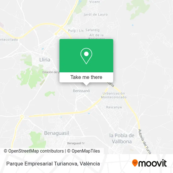 Parque Empresarial Turianova map