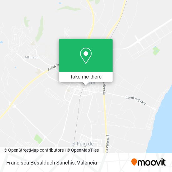 Francisca Besalduch Sanchis map