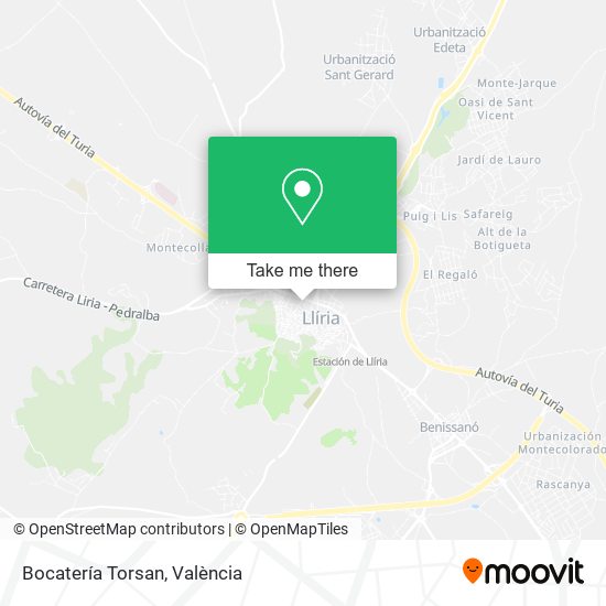 Bocatería Torsan map