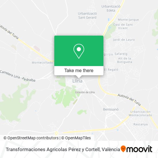 Transformaciones Agricolas Pérez y Cortell map